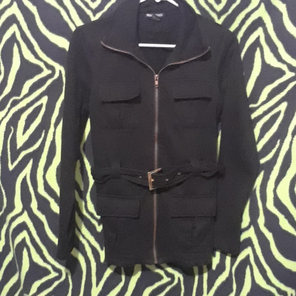 Fashion jacket in black and gold